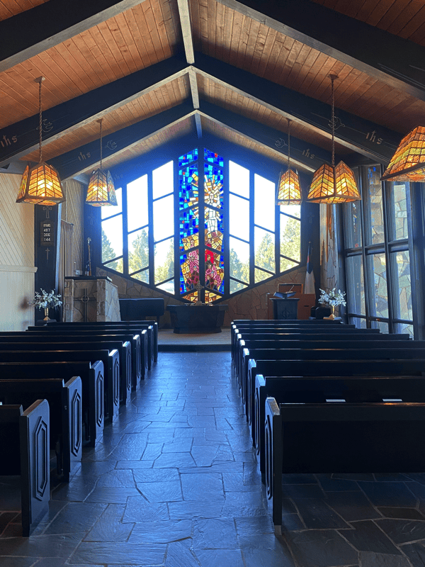 St. Timothy’s Chapel overlooking Georgetown Lake in Anaconda, Montana – the breathtaking location of the St. Timothy’s Summer Music Festival.